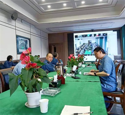 生產管理部利用云平臺召開生產調度視頻會