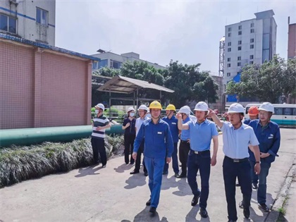 瀘天化集團(tuán)公司黨委書記、董事長潘建華帶隊來我公司開展“五一”節(jié)前安全環(huán)保綜合督查