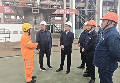 瀘天化集團黨委書記、董事長羅火明率隊到公司調(diào)研指導(dǎo)
